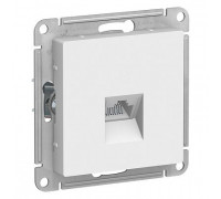 ATLASDESIGN БЕЛАЯ розетка компьютерная RJ-45, механизм
