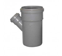 Канализационный тройник Ø110х50х45° 