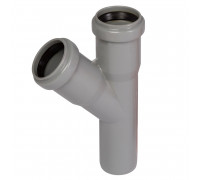 Канализационный тройник Ø32х32х45° 