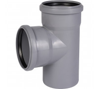 Канализационный тройник Ø110х110х87° 