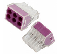 Клеммник GENERAL 6ти проводной 24А (0.75-2.5mm2) GETER6-06