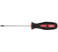FIT Отвертка CrV сталь, прорезиненная ручка, PH3х150мм 55118