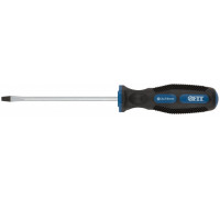 FIT Отвертка CrV сталь, прорезиненная ручка, 3х75 мм SL 55132